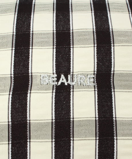 【B-25046】BEAURE ギンガムチェック HOBO BAG