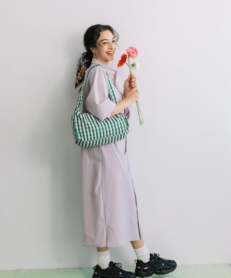 【B-25046】BEAURE ギンガムチェック HOBO BAG