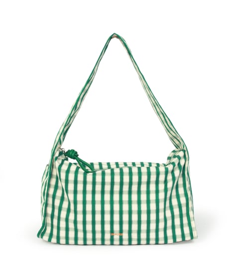 【B-25046】BEAURE ギンガムチェック HOBO BAG