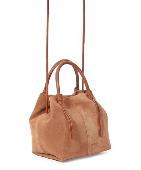 【B-25349】BEAURE Suede boat shape ショルダー Bag
