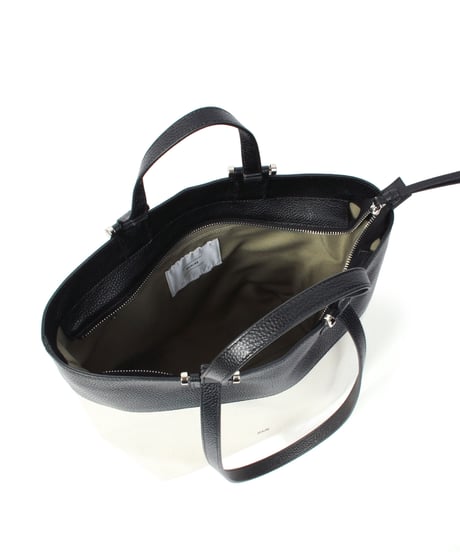 【B-26159】BEAURE リネンコンビ 2WAYハンドル A4 トート