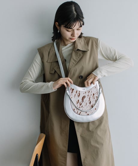 【B-24414】BEAURE ハラコ 2WAY BAG