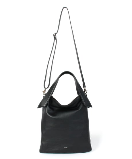 【B-25422】BEAURE リボン ディテール 薄マチ ショルダー Bag