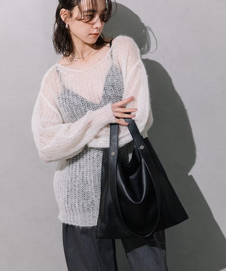 【B-22197】BEAURE カウレザー 2デザイン ハンドル 薄マチ A4 トート