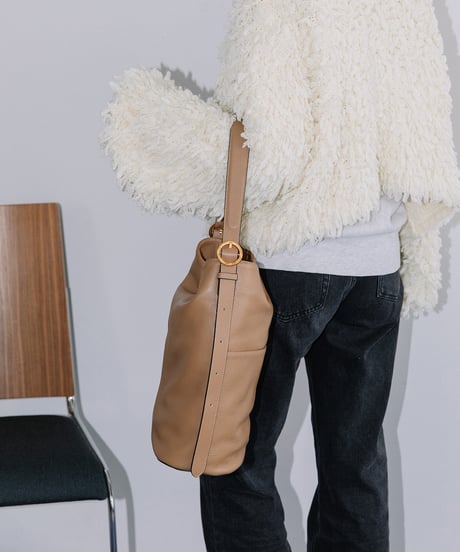 【B-25328】BEAURE Design Buckle Bucket ショルダー Bag