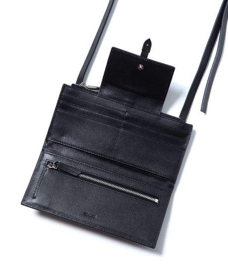 【B-23435】BEAURE カウレザー コンチョ金具 ウォレットショルダー