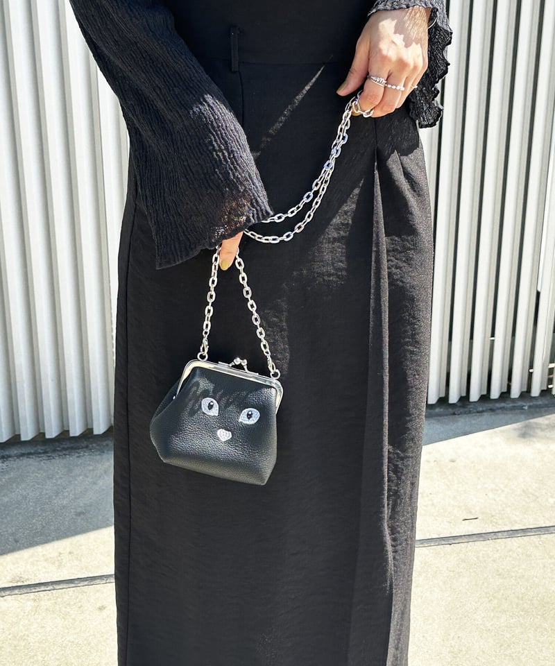 シャラポワ様用 ゲンテン  がま口ポシェット  黒 genten - シャラポワ様用 ゲンテン がま口ポシェット 黒の通販 by