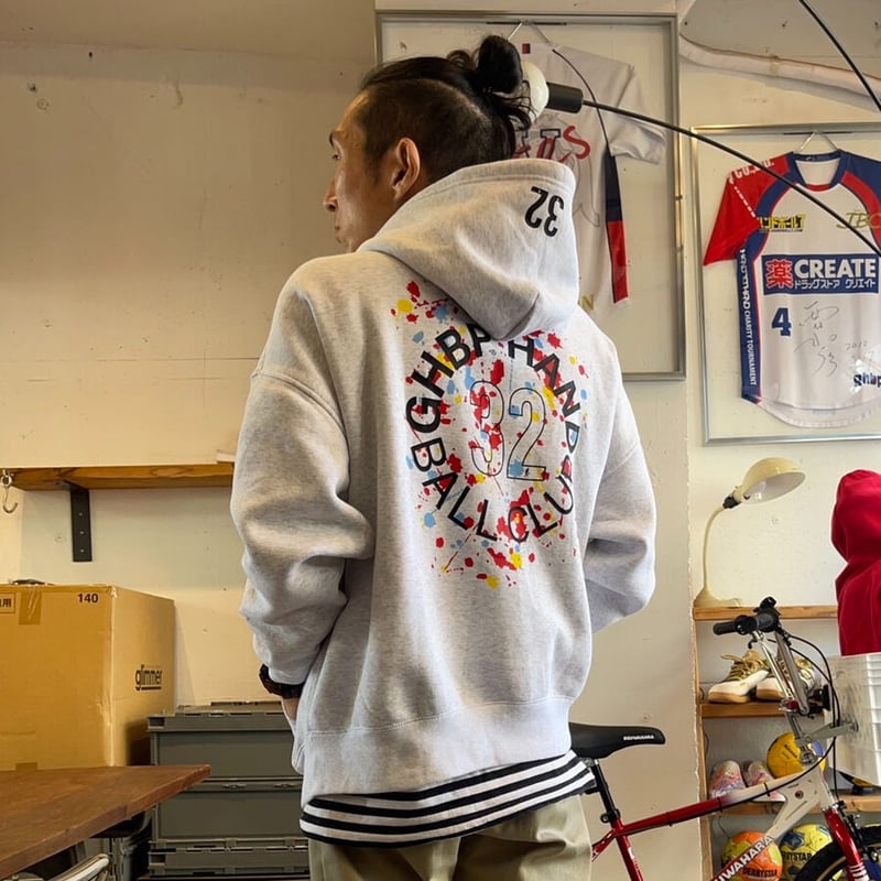 背番号が入るGHBPビッグシルエットスウェットパーカーwith ink 背番号が入るGHBPビッグシルエットスウェットパーカーwith ink