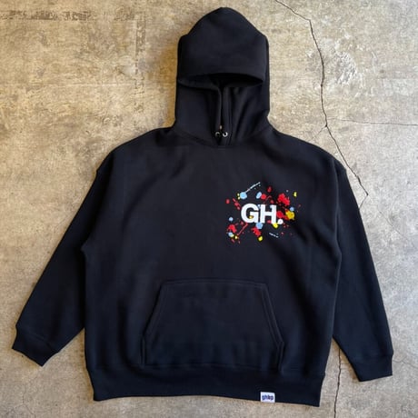 背番号が入るGHBPビッグシルエットスウェットパーカーwith ink