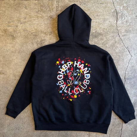 背番号が入るGHBPビッグシルエットスウェットパーカーwith ink