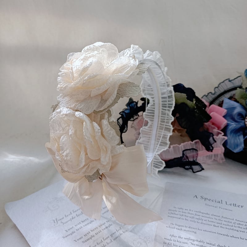 送料無料】取り寄せ お花付きカチューシャ | Rococo's Closet