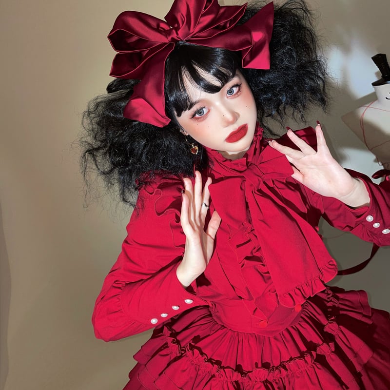 入荷済み】CATCOCOON・A DOLL'S HOUSE リボン付きブラウス 長袖