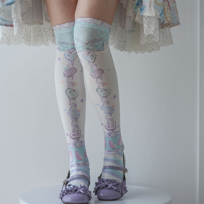 JSK＋オーバーニー グリーン Angelic pretty Sweet Cream House