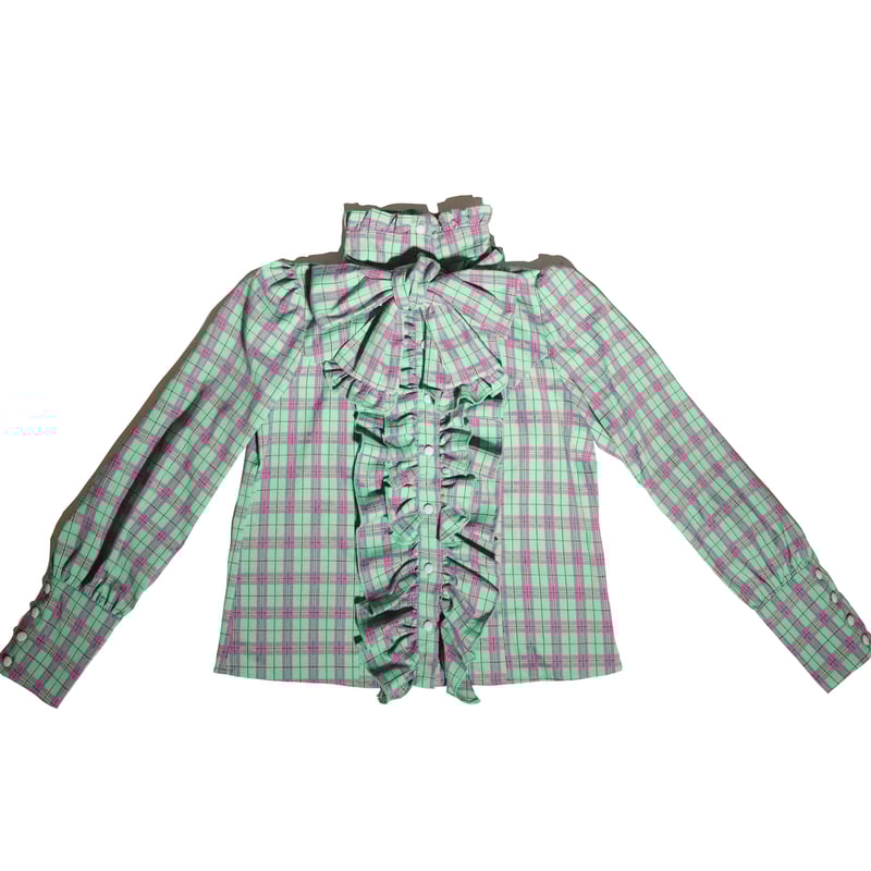 入荷済み「CATCOCOON・A DOLL'S HOUSE」チェック柄 ブラウス