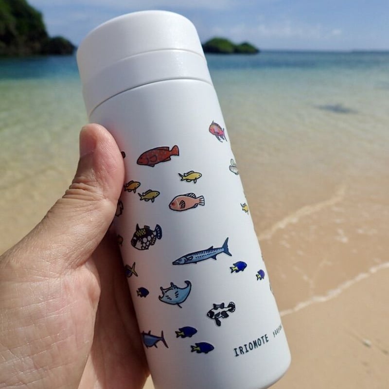 らくがき海のIRIOMOTE Is. 30+α friends】サーモボトル 200ml |