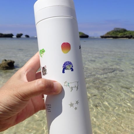 【しまのなかま】サーモボトル　500ml