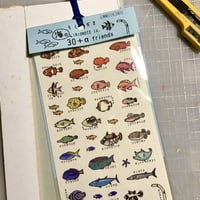 らくがき海のIRIOMOTE Is. 30+α friends 上質紙シール（2枚組）