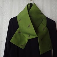 オリジナルジャカード織マフラー『キンバト』抹茶
