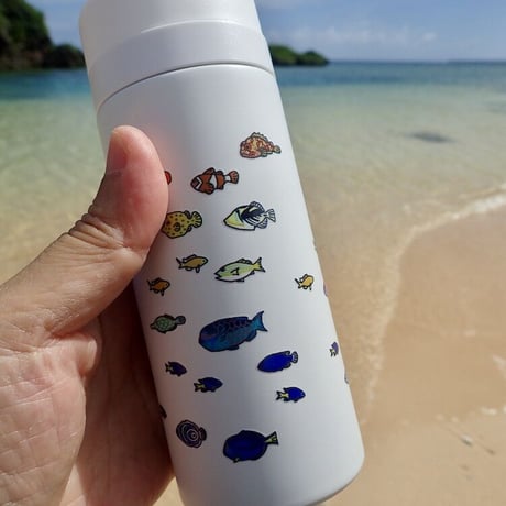 【らくがき海のIRIOMOTE Is. 30+α friends】サーモボトル　200ml