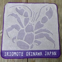 ジャカード織タオルハンカチ『ヤシガニ』