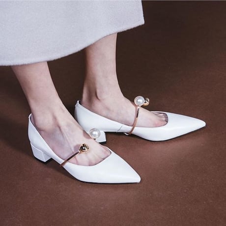 低反発パールパンプス