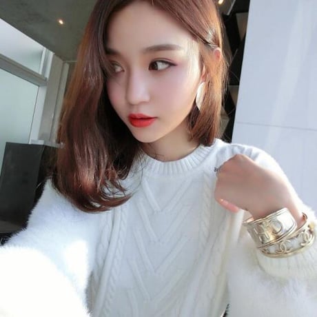 袖モヘアゆったりニット