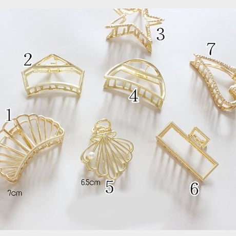 メタルヘアクリップ