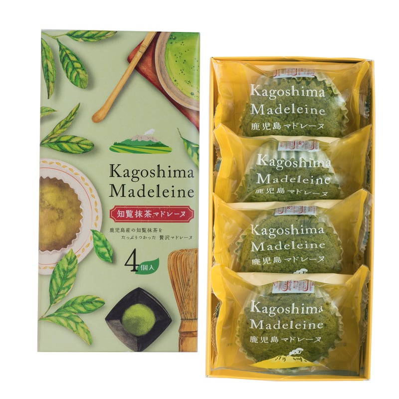 鹿児島抹茶使用】知覧抹茶マドレーヌ 4個 | 山福製菓お取り寄せ通販サイト