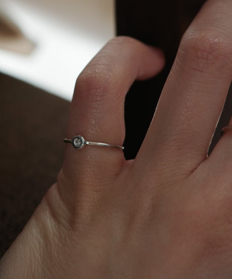diamond silver ring