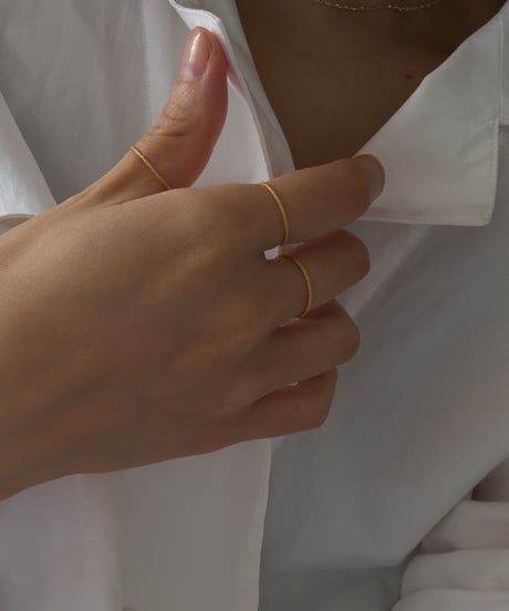 <廃盤単品>like stone 3 set ring