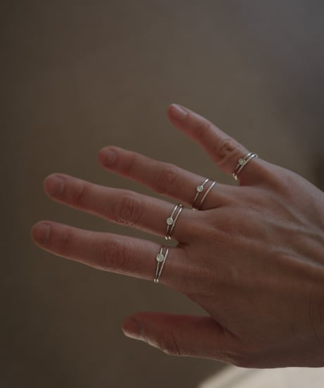 diamond silver ring