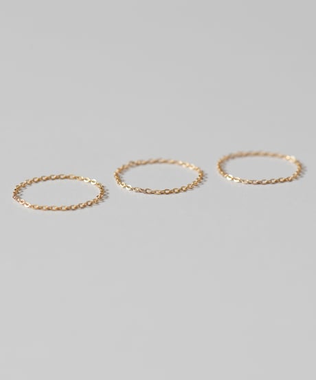 <単品販売>set chain ring gold