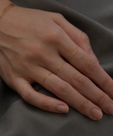 <単品販売>set chain ring gold