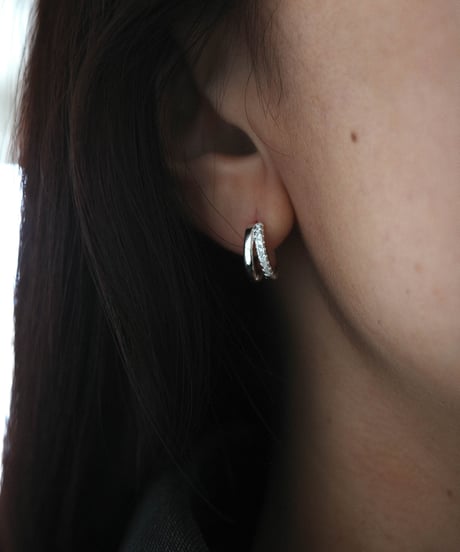 cz 2curve hoop pierce