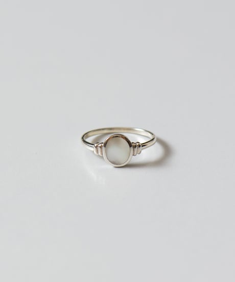 shell stone ring