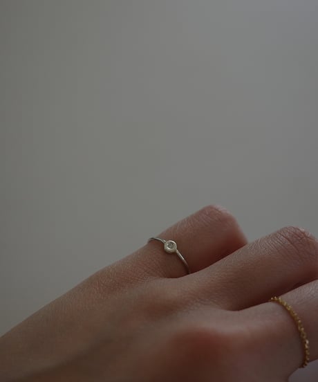 diamond silver ring