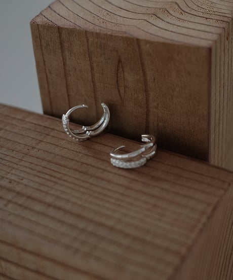 cz 2curve hoop pierce