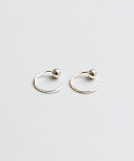 ball curve pierce  silver