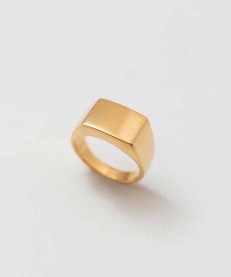 square wide ring gold