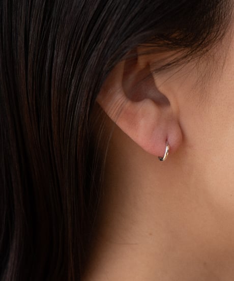t n hoop pierce SS gold