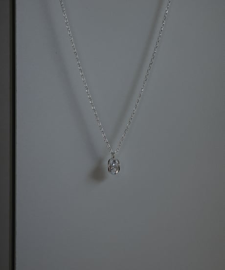 cz oval chain necklace