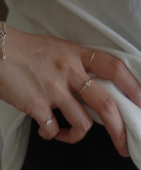 diamond silver ring