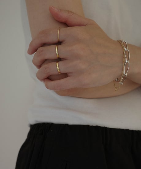 flat ring gold S