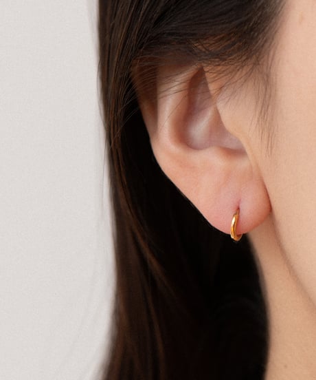 t n hoop pierce SS gold