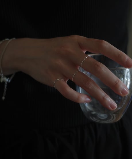 3set ball chain ring