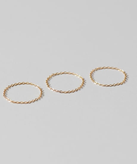 <単品販売>set chain ring gold