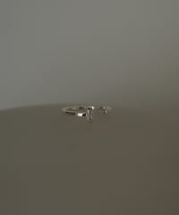 square cz open ring