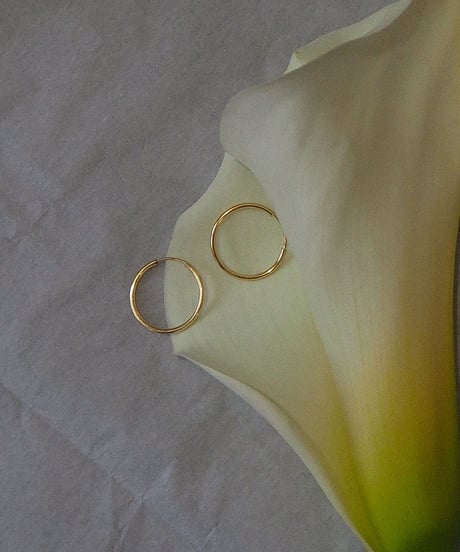 p hoop pierce M gold