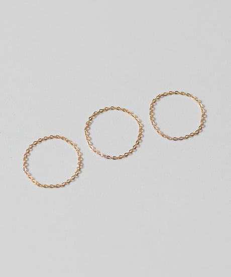 <単品販売>set chain ring gold