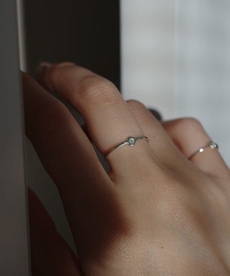 diamond silver ring